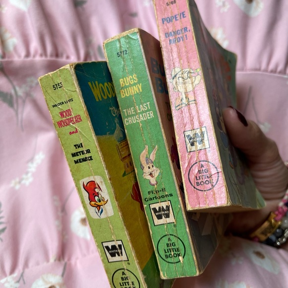 SOLD 3 Vintage Little Big Books Bugs Bunny, Woody Woodpecker, Popeye Looney - Picture 3 of 10